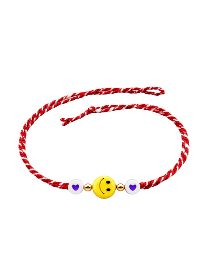 (Set of 2) Elephant Smiley Face Kids Rakhi Bracelet for Bro