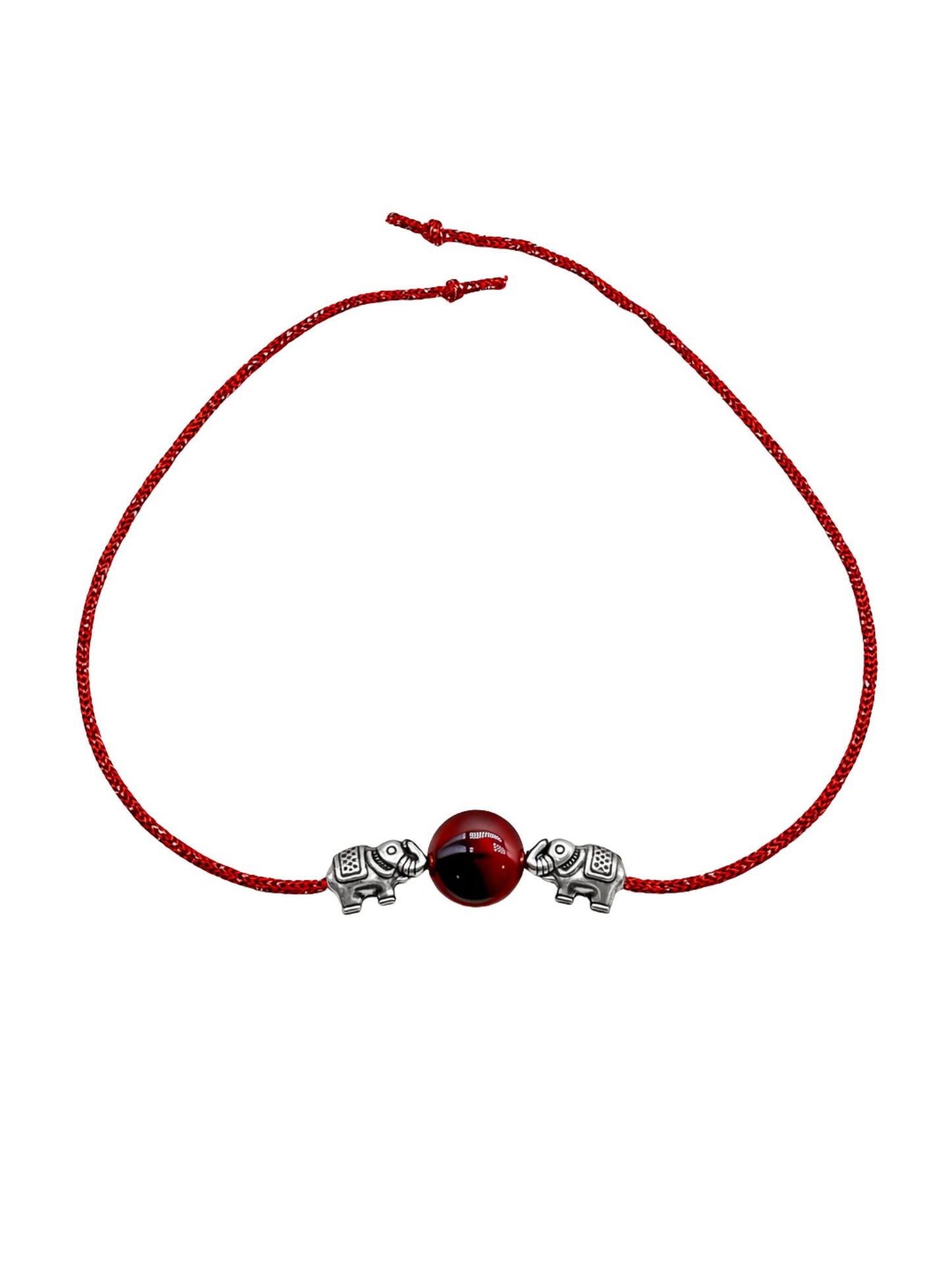 (Set of 2) Elephant Smiley Face Kids Rakhi Bracelet for Bro
