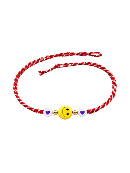Smiley Face Kids Rakhi Bracelet For Bhai Bhaiya Bro