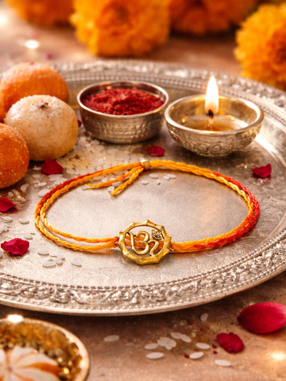 Om Charm Bracelet Rakhi Mauli Thread For Bhai Bhaiya Bro