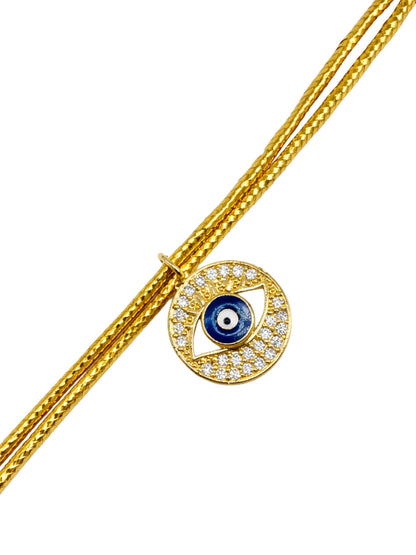 Evil Eye Pendant Bracelet Rakhi For Bhai Bhaiya Bro