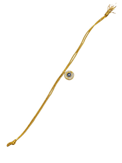 Evil Eye Pendant Bracelet Rakhi For Bhai Bhaiya Bro