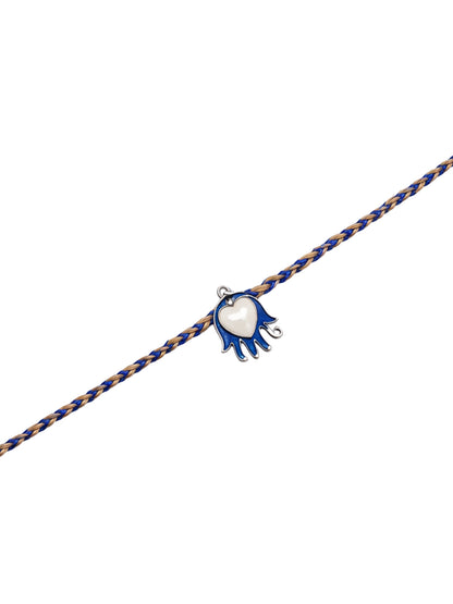 Blue Elephant Rakhi Bracelet For Bhai Bhaiya Bro