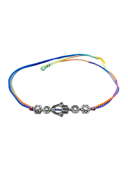 (Set of 2) Hamsa Elephant Rakhi Bracelet for Bhai Bhaiya Bro