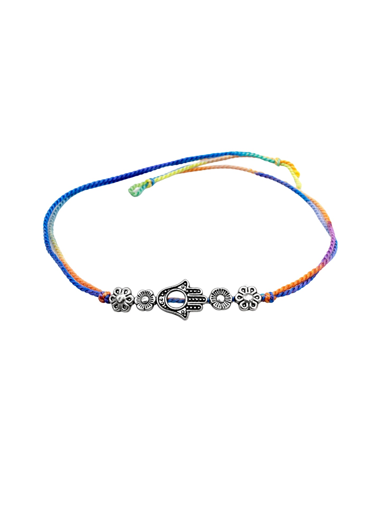 Silver-Plated Hamsa Bracelet Rakhi For Bhai Bhaiya Bro