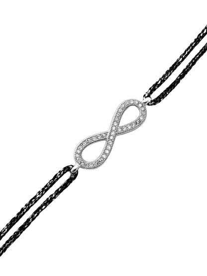 Silver Infinity Bracelet Rakhi For Bhai Bhaiya Bro