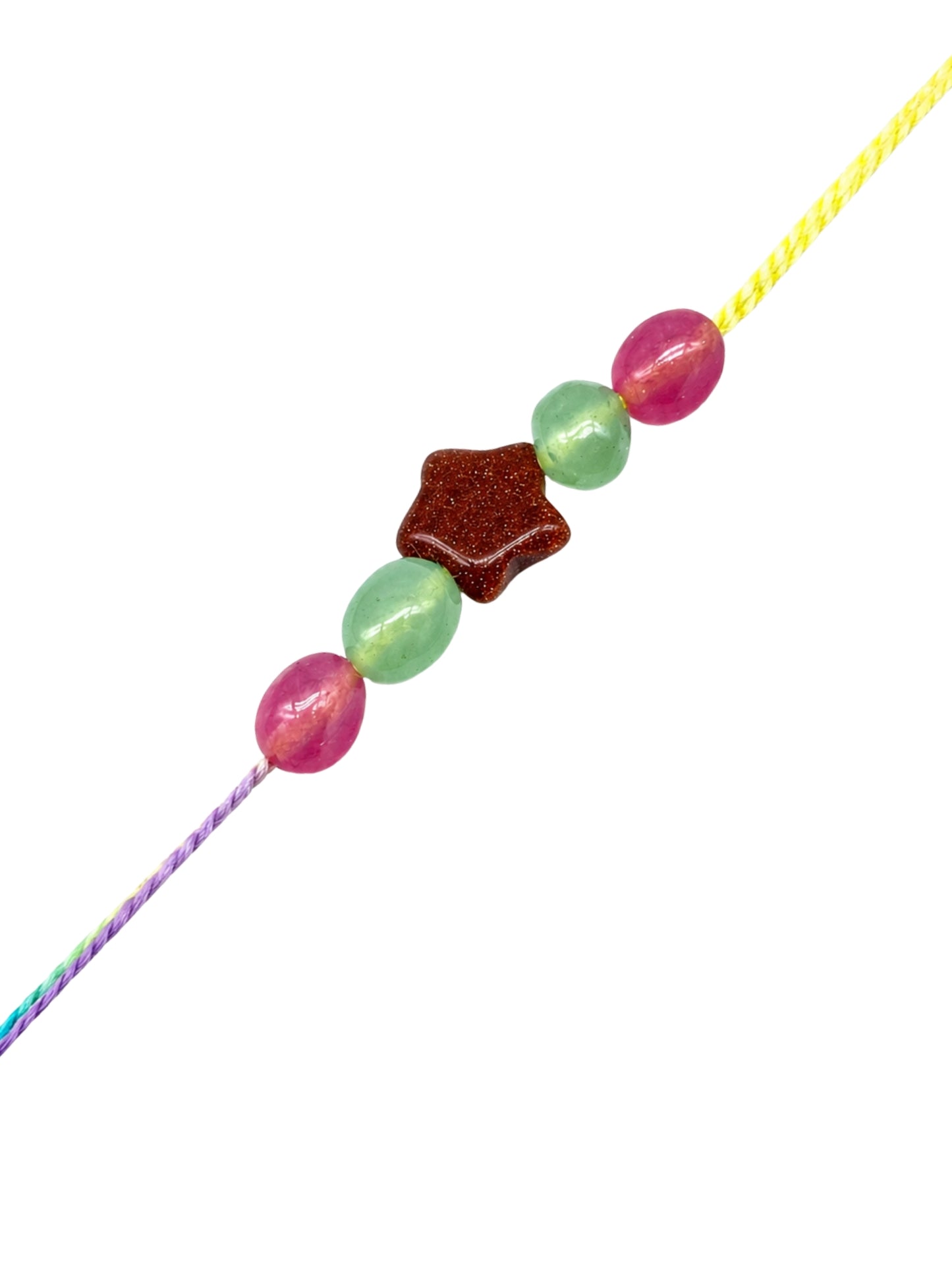 Star Bead Bracelet Kids Rakhi For Bhai Bhaiya Bro Gift