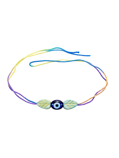 Evil Eye Leaf Kids Rakhi Bracelet For Bhai Bhaiya Bro
