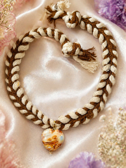Natural Stone Rakhi Bracelet For Bhai Bhaiya Bro Gift