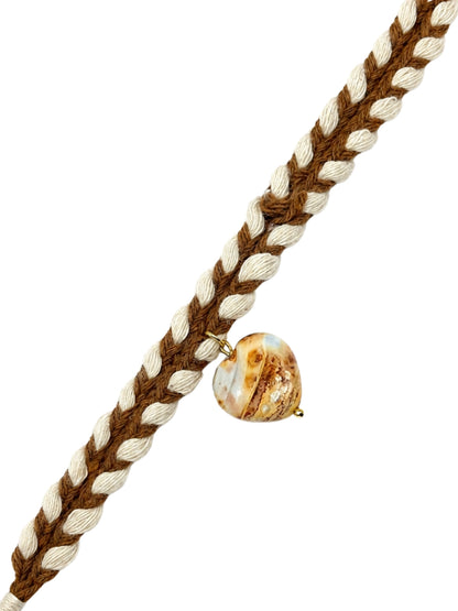 Natural Stone Rakhi Bracelet For Bhai Bhaiya Bro Gift