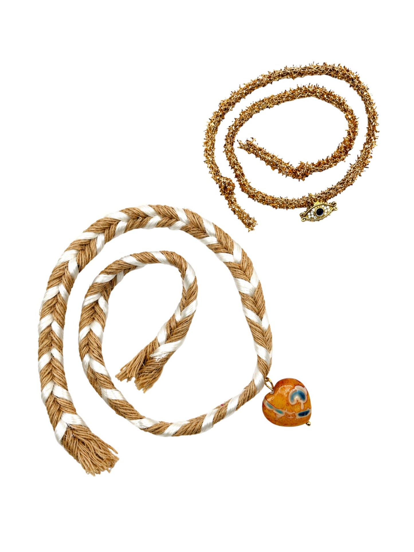 (Set of 2) Evil Eye Natural Stone Bracelet For Bhaiya Bro