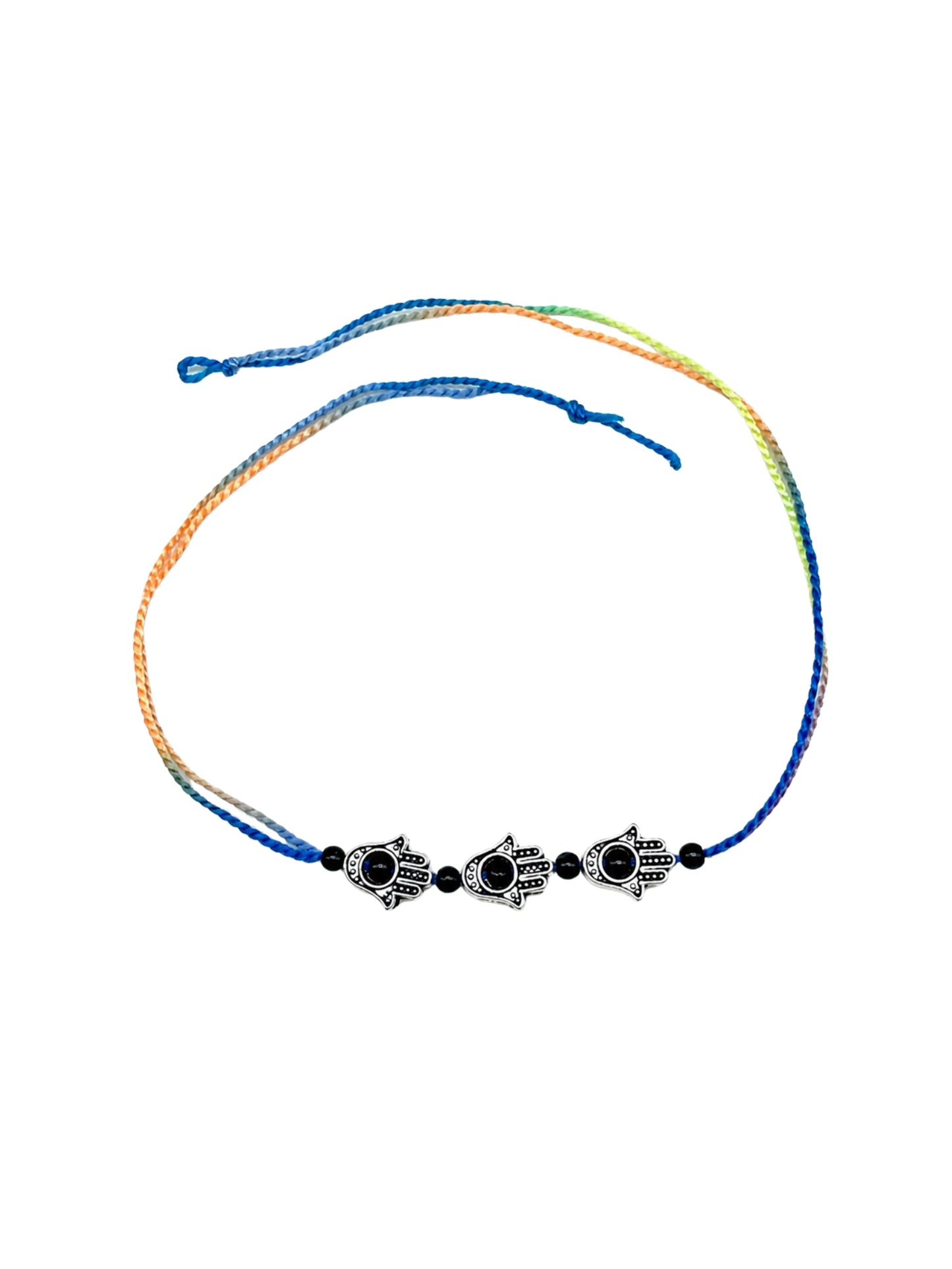 Black Evil Eye Hamsa Rakhi Bracelet For Bhai Bhaiya Bro