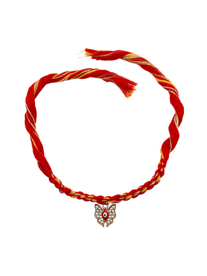 AD Butterfly Evil Eye Rakhi Bracelet For Bhai Bro