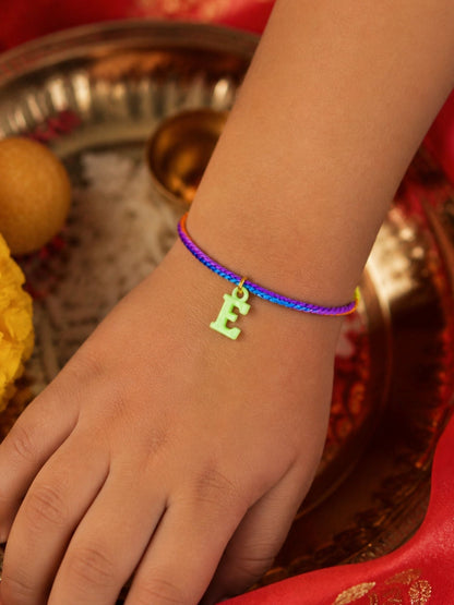 A To Z Beads Letters Kids Rakhi Bracelet For Kids Bhaiya Bro Bhai Gift