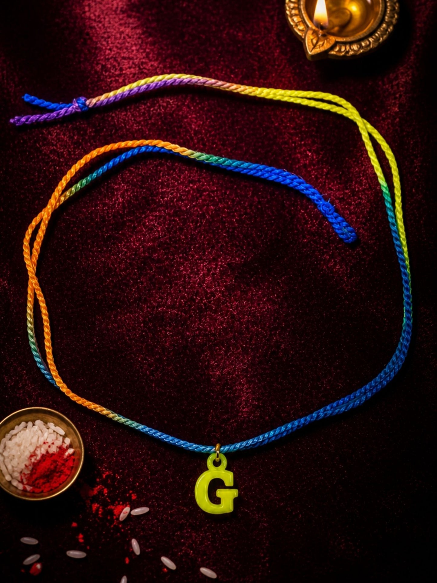 A To Z Beads Letters Kids Rakhi Bracelet For Kids Bhaiya Bro Bhai Gift