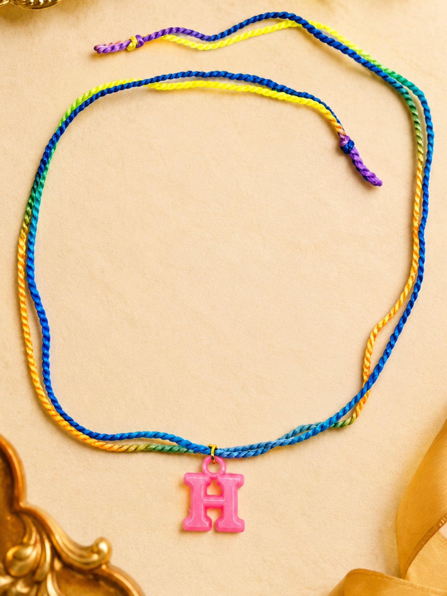 A To Z Beads Letters Kids Rakhi Bracelet For Kids Bhaiya Bro Bhai Gift