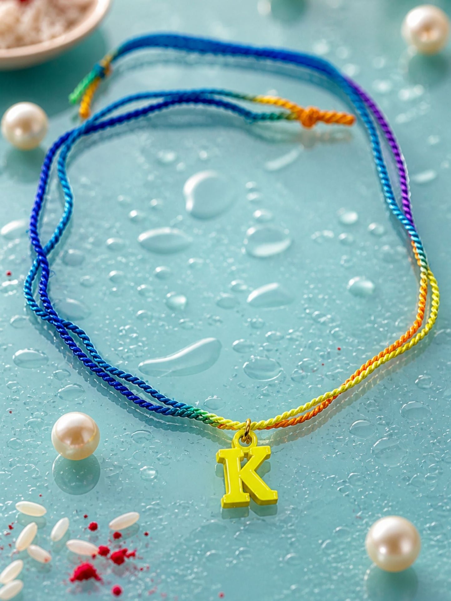A To Z Beads Letters Kids Rakhi Bracelet For Kids Bhaiya Bro Bhai Gift