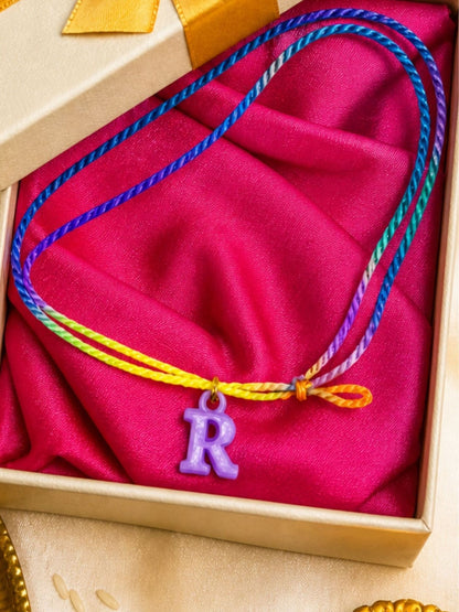 A To Z Beads Letters Kids Rakhi Bracelet For Kids Bhaiya Bro Bhai Gift