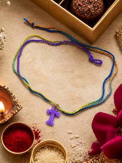 A To Z Beads Letters Kids Rakhi Bracelet For Kids Bhaiya Bro Bhai Gift