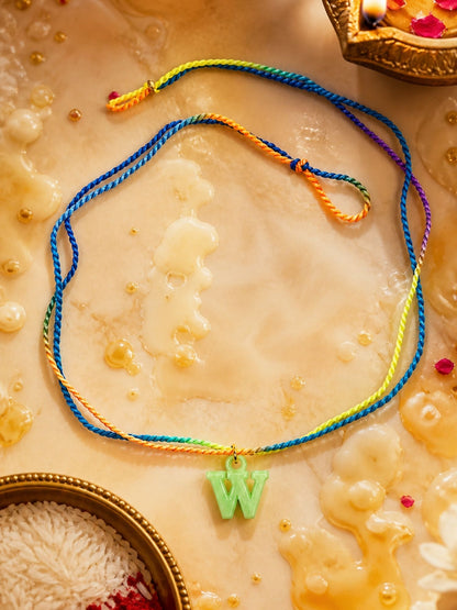 A To Z Beads Letters Kids Rakhi Bracelet For Kids Bhaiya Bro Bhai Gift