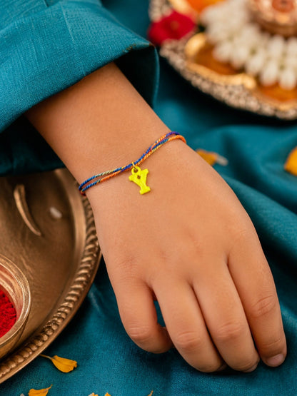 A To Z Beads Letters Kids Rakhi Bracelet For Kids Bhaiya Bro Bhai Gift