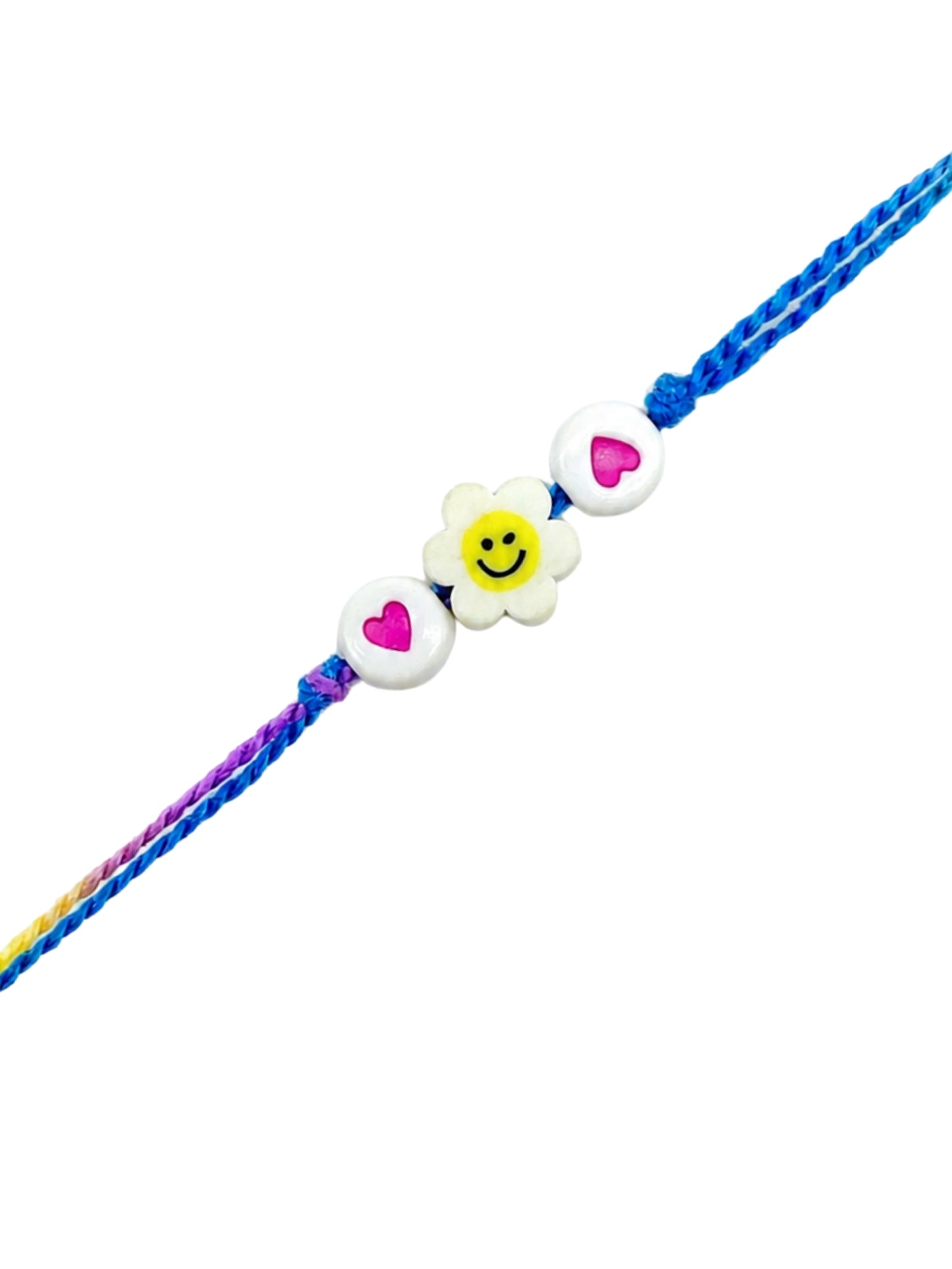 Smiley Flower Kids Rakhi Bracelet Bhai Bhaiya Bro