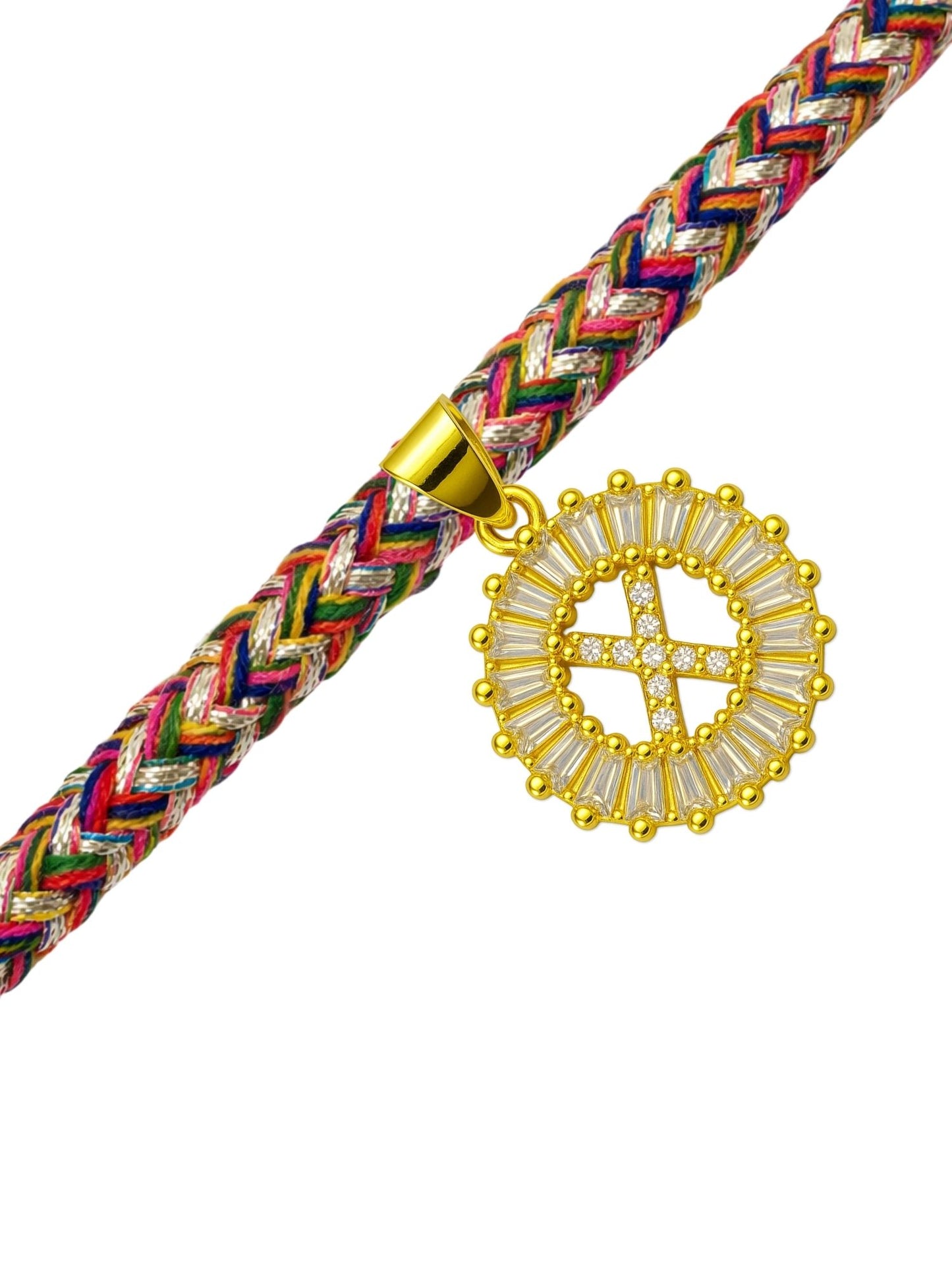 A TO Z Alphabet American Diamond Charm Initial Name Lumba Rakhi Bracelet For Bhaiya Bhabhi