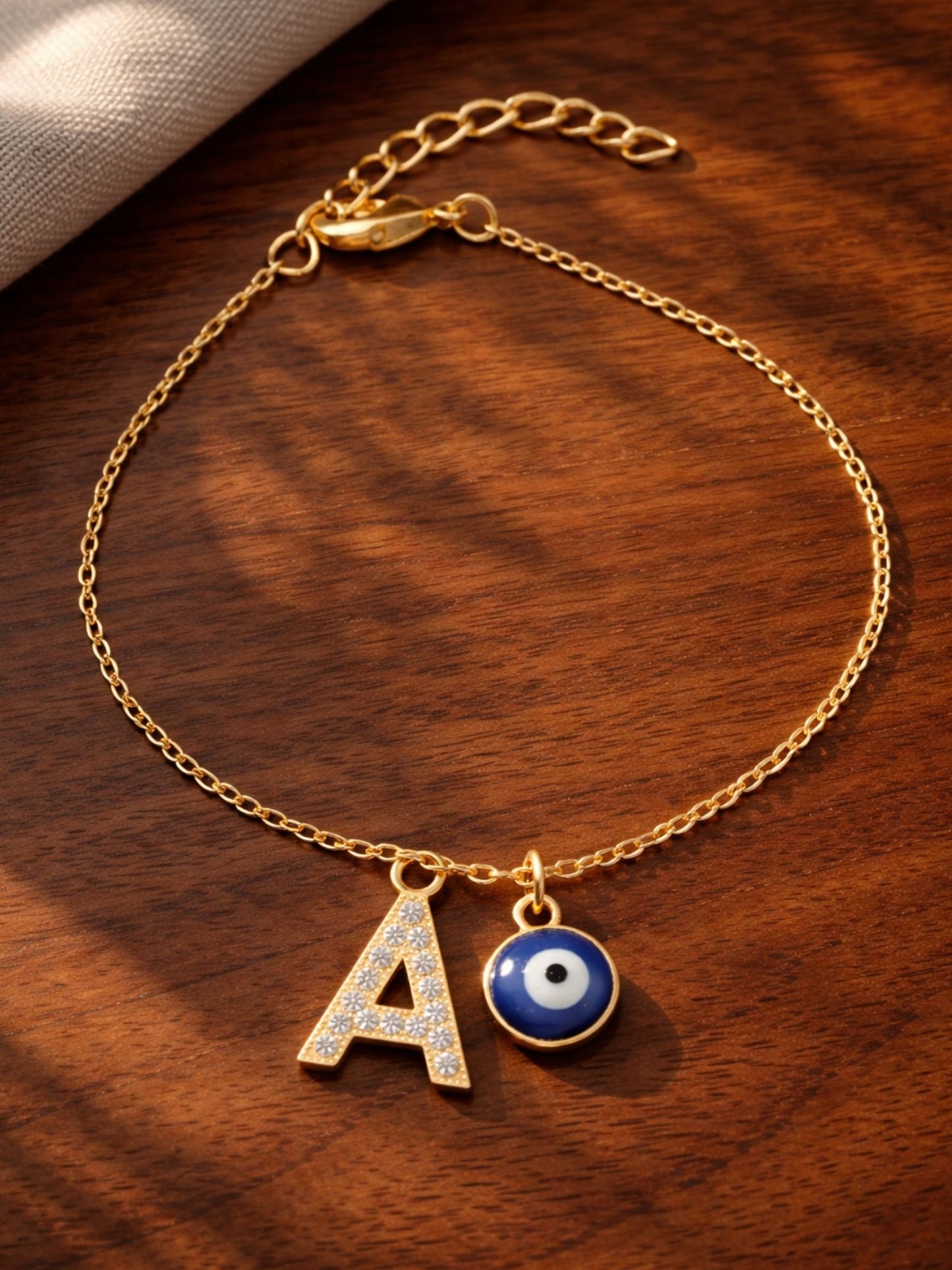 A TO Z Alphabet AD Initial Name Lumba Rakhi Bracelet For Bhaiya Bhabhi