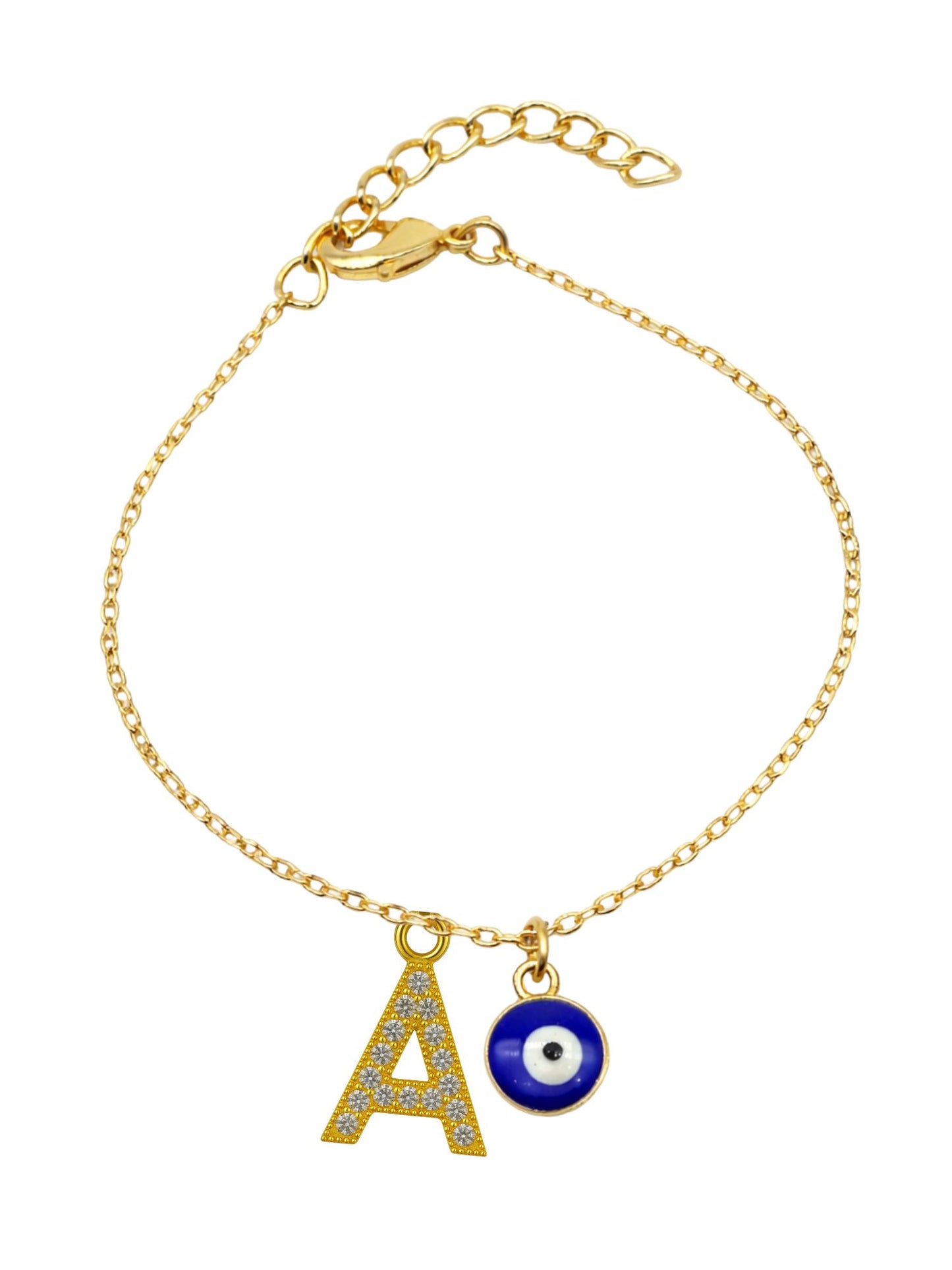 A TO Z Alphabet AD Initial Name Lumba Rakhi Bracelet For Bhaiya Bhabhi