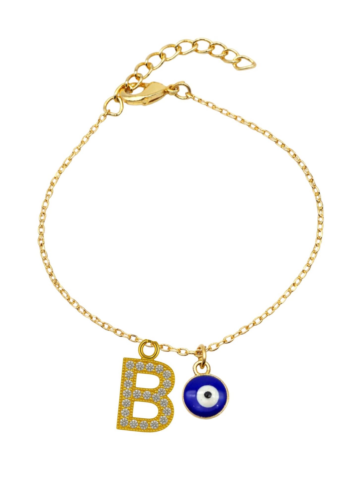 A TO Z Alphabet AD Initial Name Lumba Rakhi Bracelet For Bhaiya Bhabhi