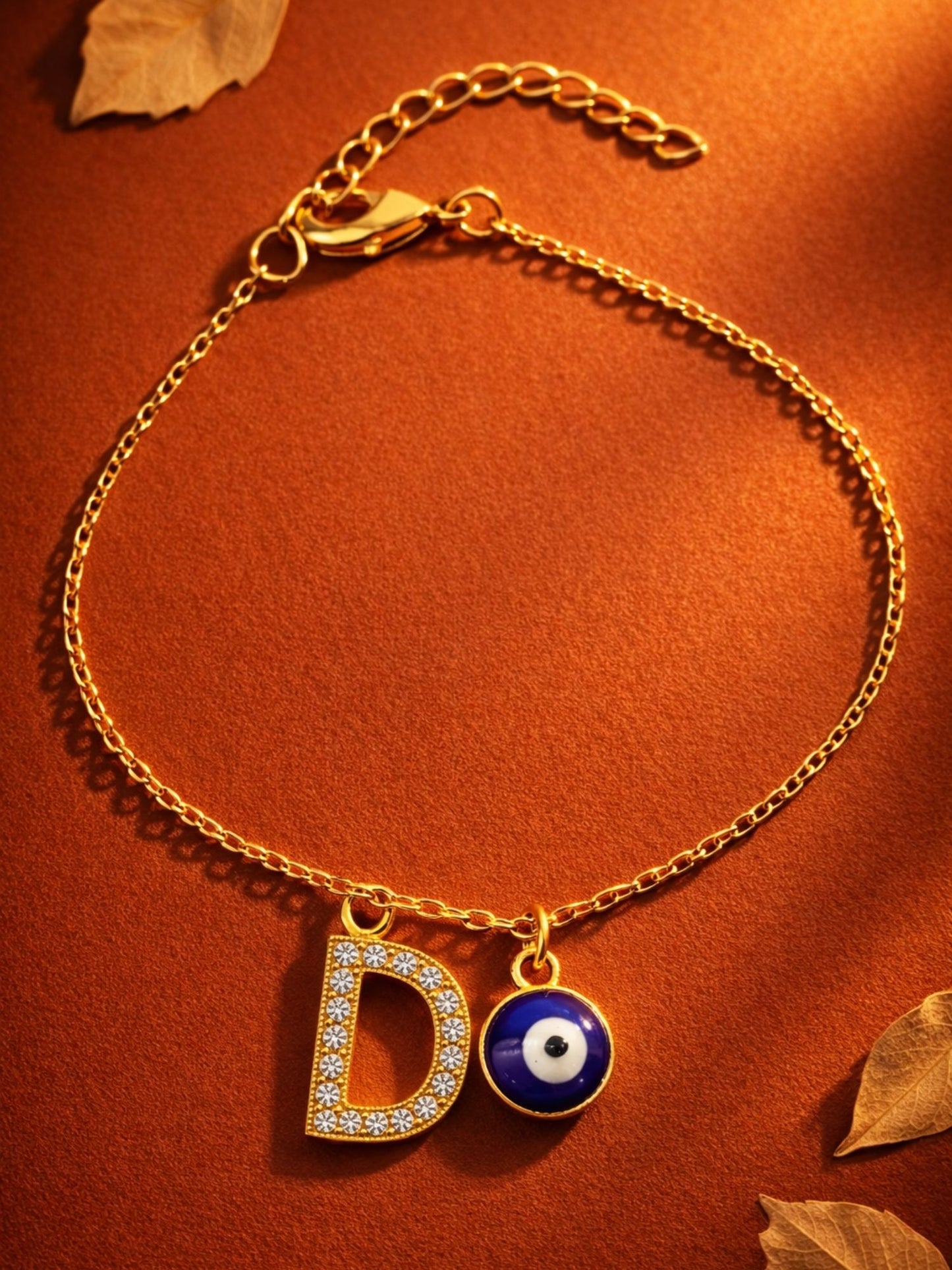 A TO Z Alphabet AD Initial Name Lumba Rakhi Bracelet For Bhaiya Bhabhi