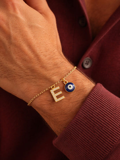 A TO Z Alphabet AD Initial Name Lumba Rakhi Bracelet For Bhaiya Bhabhi