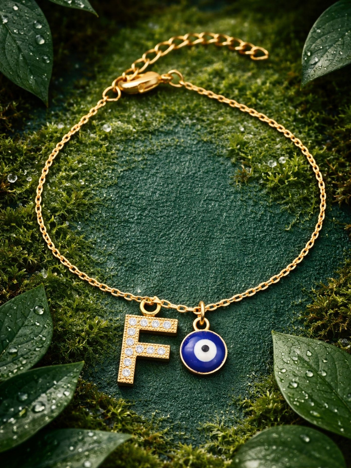 A TO Z Alphabet AD Initial Name Lumba Rakhi Bracelet For Bhaiya Bhabhi