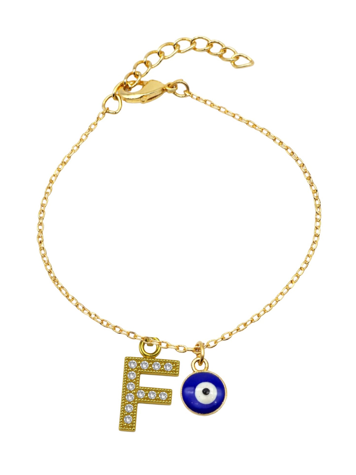 A TO Z Alphabet AD Initial Name Lumba Rakhi Bracelet For Bhaiya Bhabhi