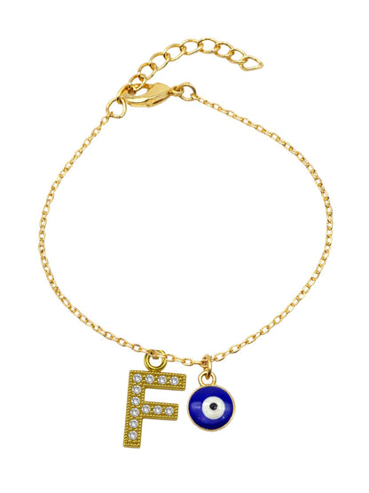 A TO Z Alphabet AD Initial Name Lumba Rakhi Bracelet For Bhaiya Bhabhi