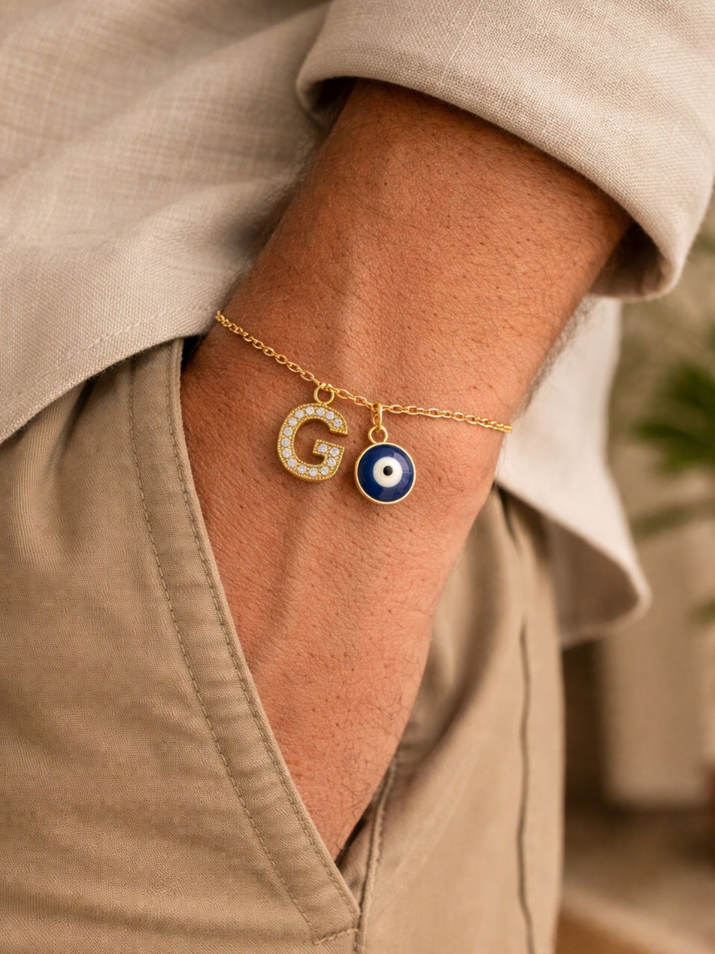 A TO Z Alphabet AD Initial Name Lumba Rakhi Bracelet For Bhaiya Bhabhi