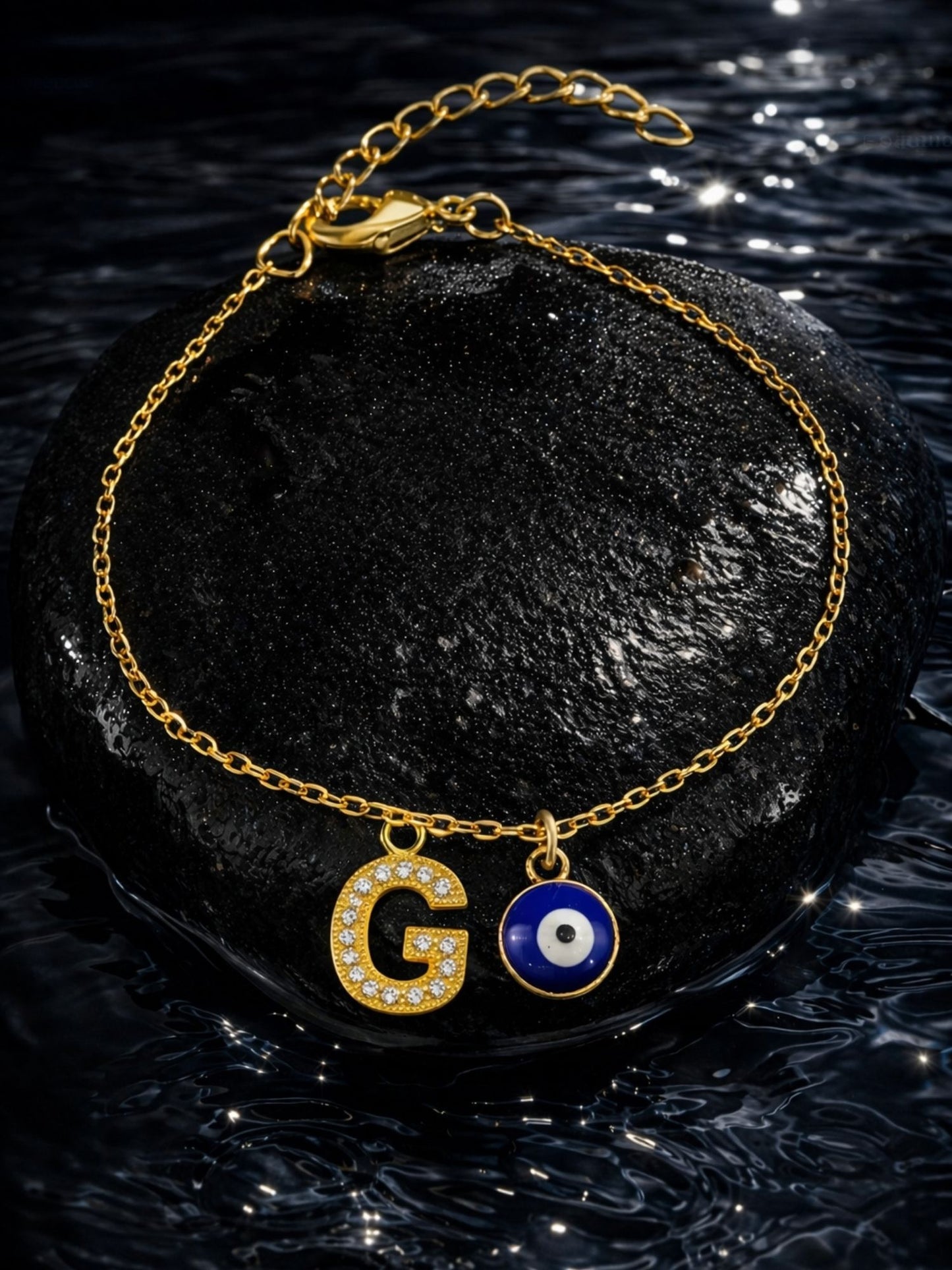 A TO Z Alphabet AD Initial Name Lumba Rakhi Bracelet For Bhaiya Bhabhi