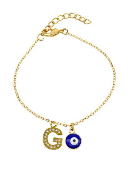 A TO Z Alphabet AD Initial Name Lumba Rakhi Bracelet For Bhaiya Bhabhi