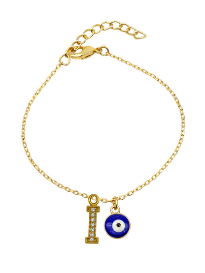 A TO Z Alphabet AD Initial Name Lumba Rakhi Bracelet For Bhaiya Bhabhi