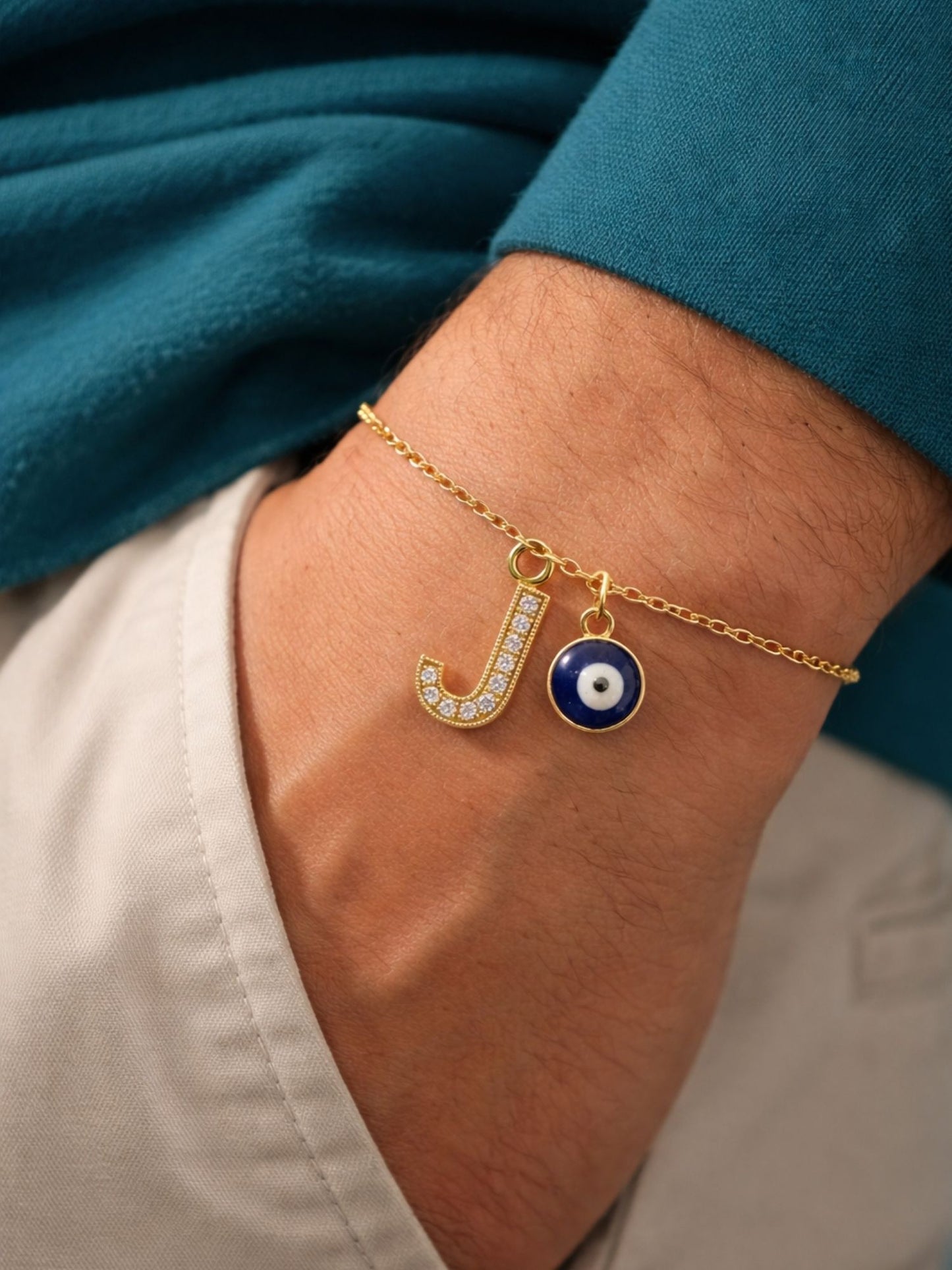 A TO Z Alphabet AD Initial Name Lumba Rakhi Bracelet For Bhaiya Bhabhi
