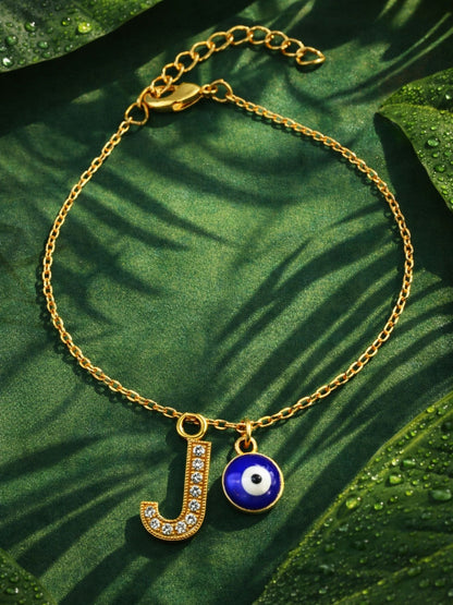 A TO Z Alphabet AD Initial Name Lumba Rakhi Bracelet For Bhaiya Bhabhi