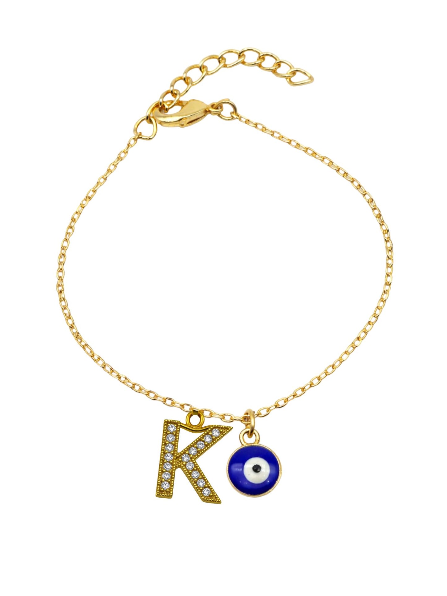 A TO Z Alphabet AD Initial Name Lumba Rakhi Bracelet For Bhaiya Bhabhi
