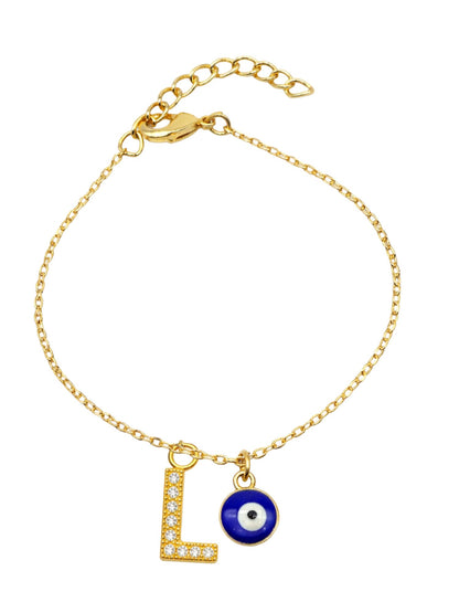 A TO Z Alphabet AD Initial Name Lumba Rakhi Bracelet For Bhaiya Bhabhi