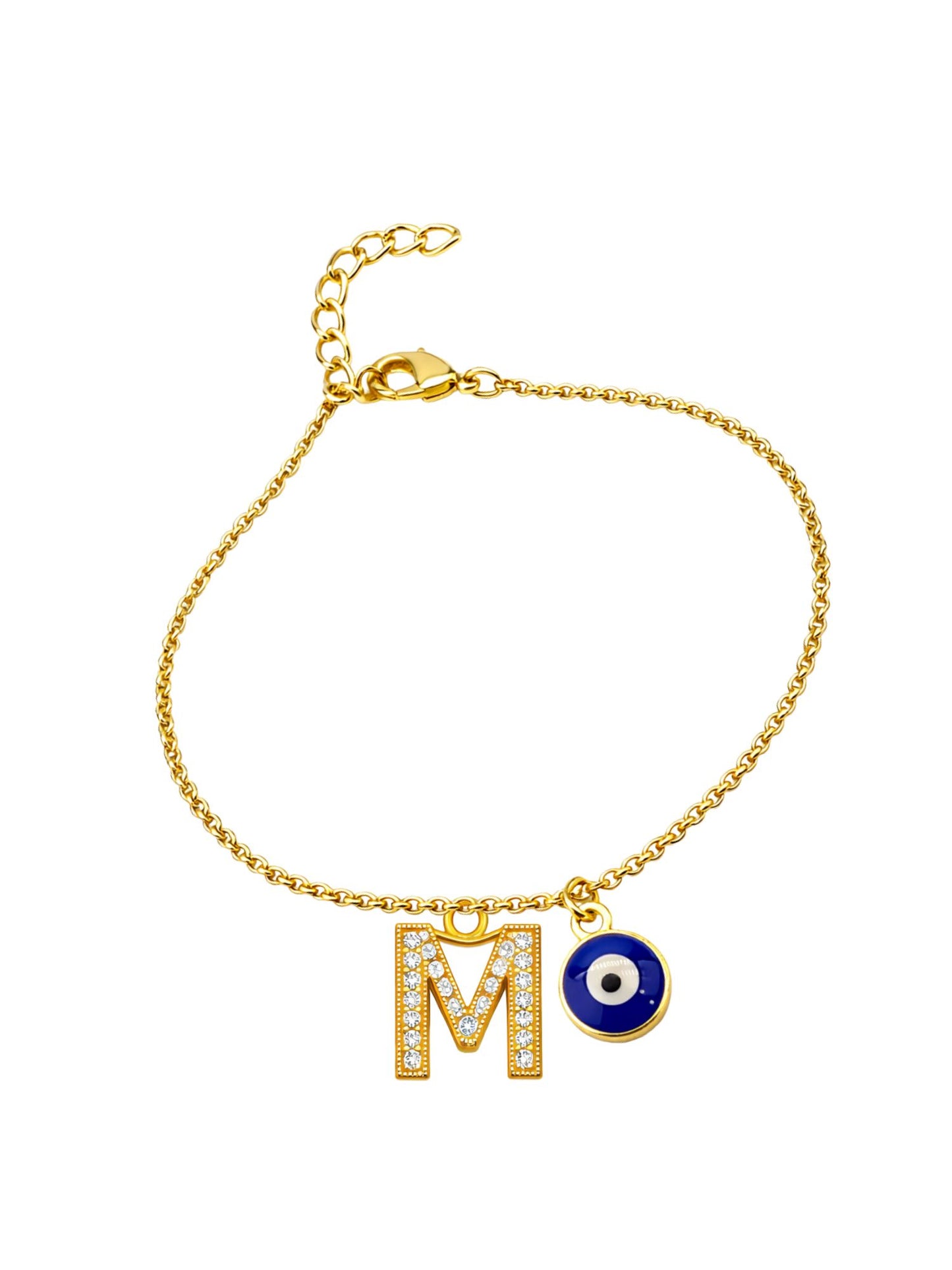A TO Z Alphabet AD Initial Name Lumba Rakhi Bracelet For Bhaiya Bhabhi