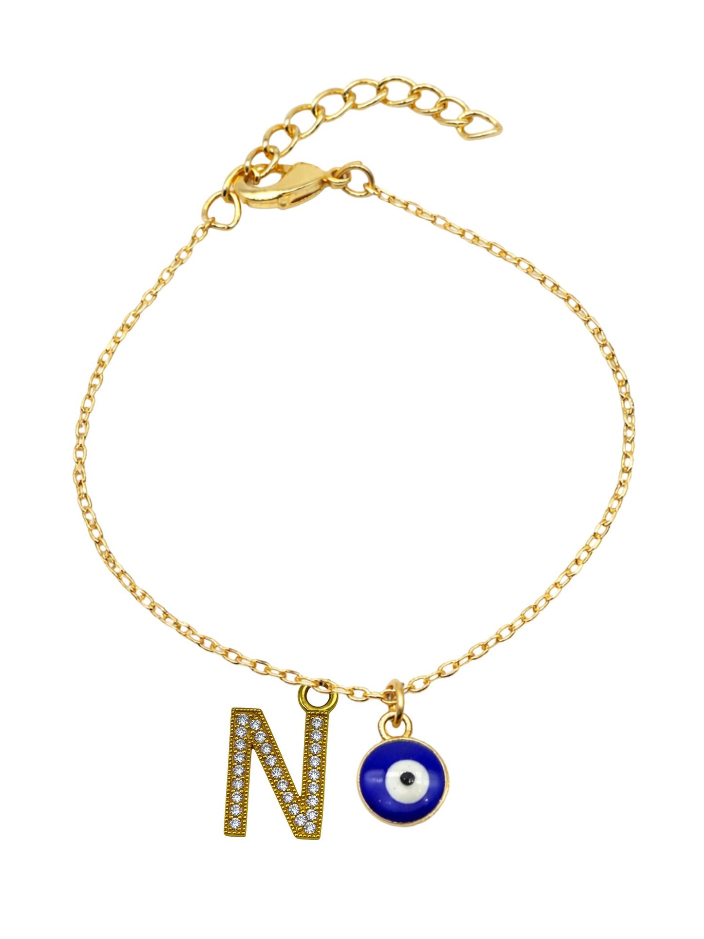 A TO Z Alphabet AD Initial Name Lumba Rakhi Bracelet For Bhaiya Bhabhi
