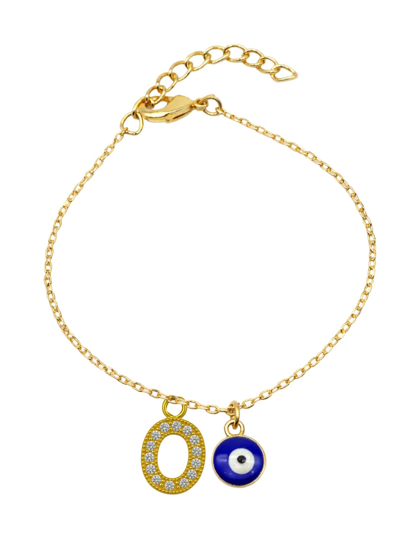 A TO Z Alphabet AD Initial Name Lumba Rakhi Bracelet For Bhaiya Bhabhi