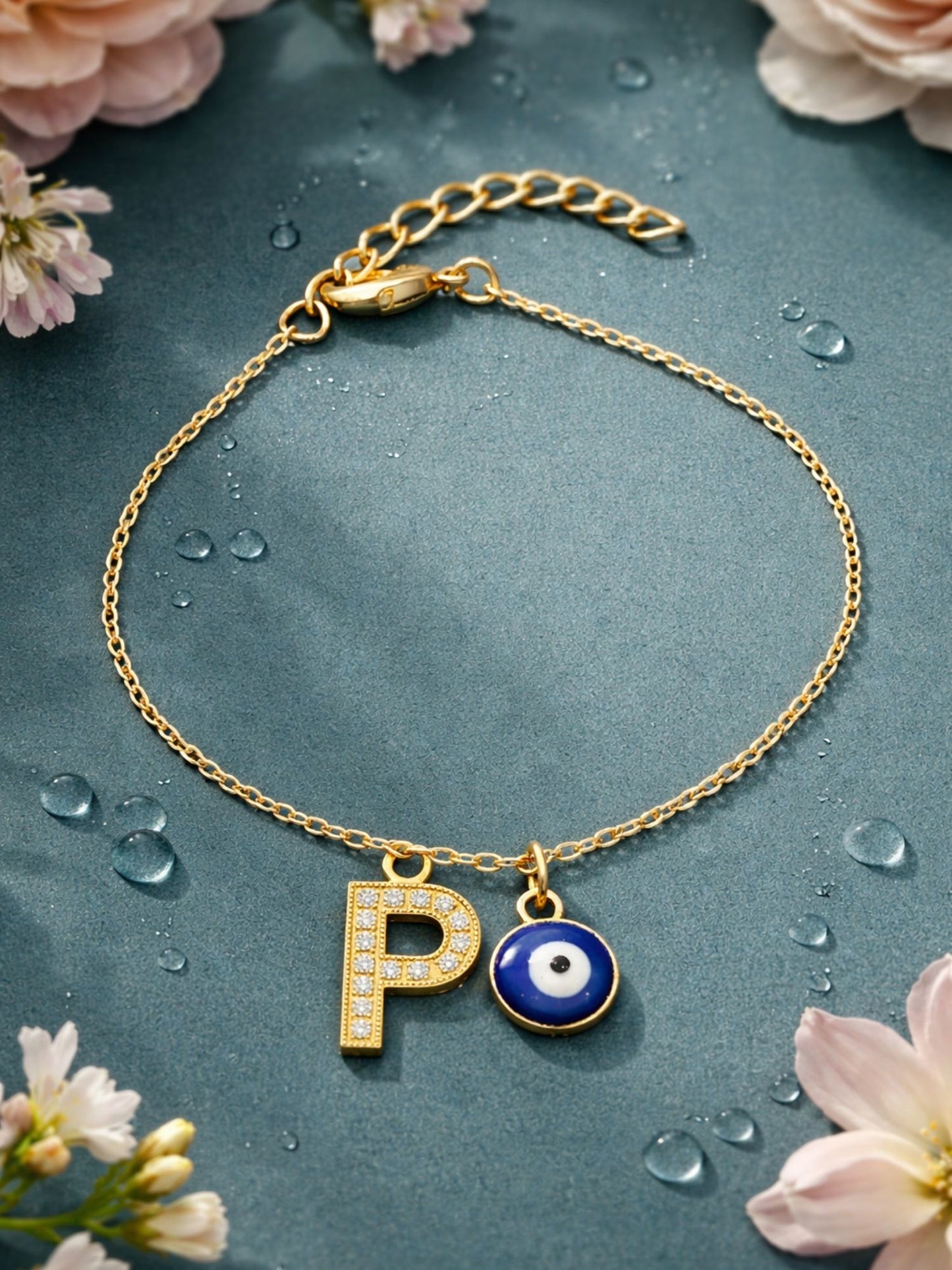 A TO Z Alphabet AD Initial Name Lumba Rakhi Bracelet For Bhaiya Bhabhi