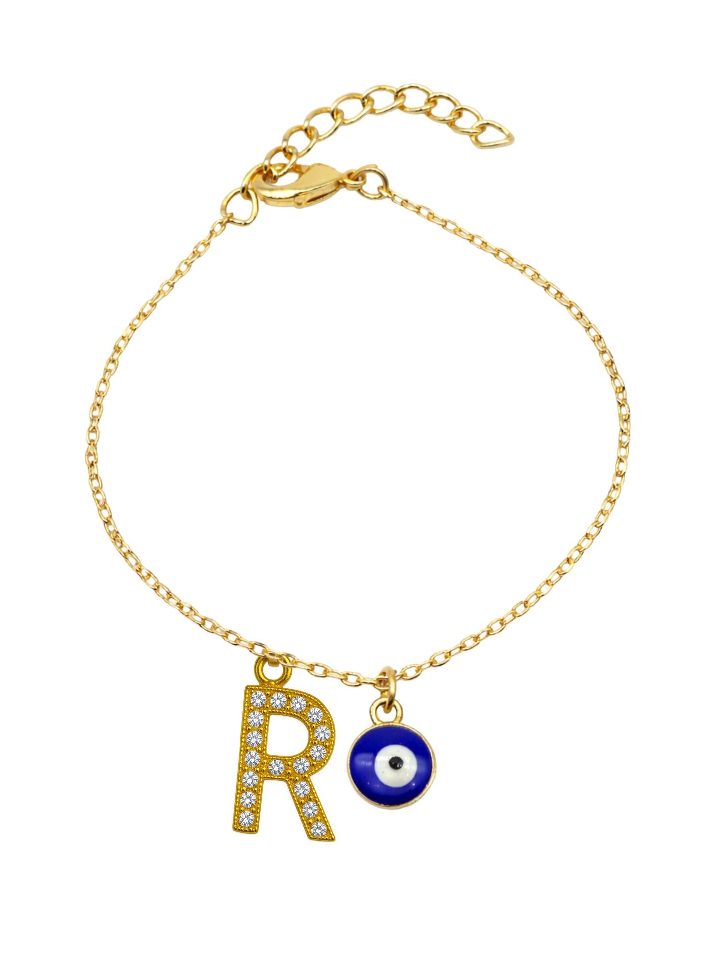 A TO Z Alphabet AD Initial Name Lumba Rakhi Bracelet For Bhaiya Bhabhi