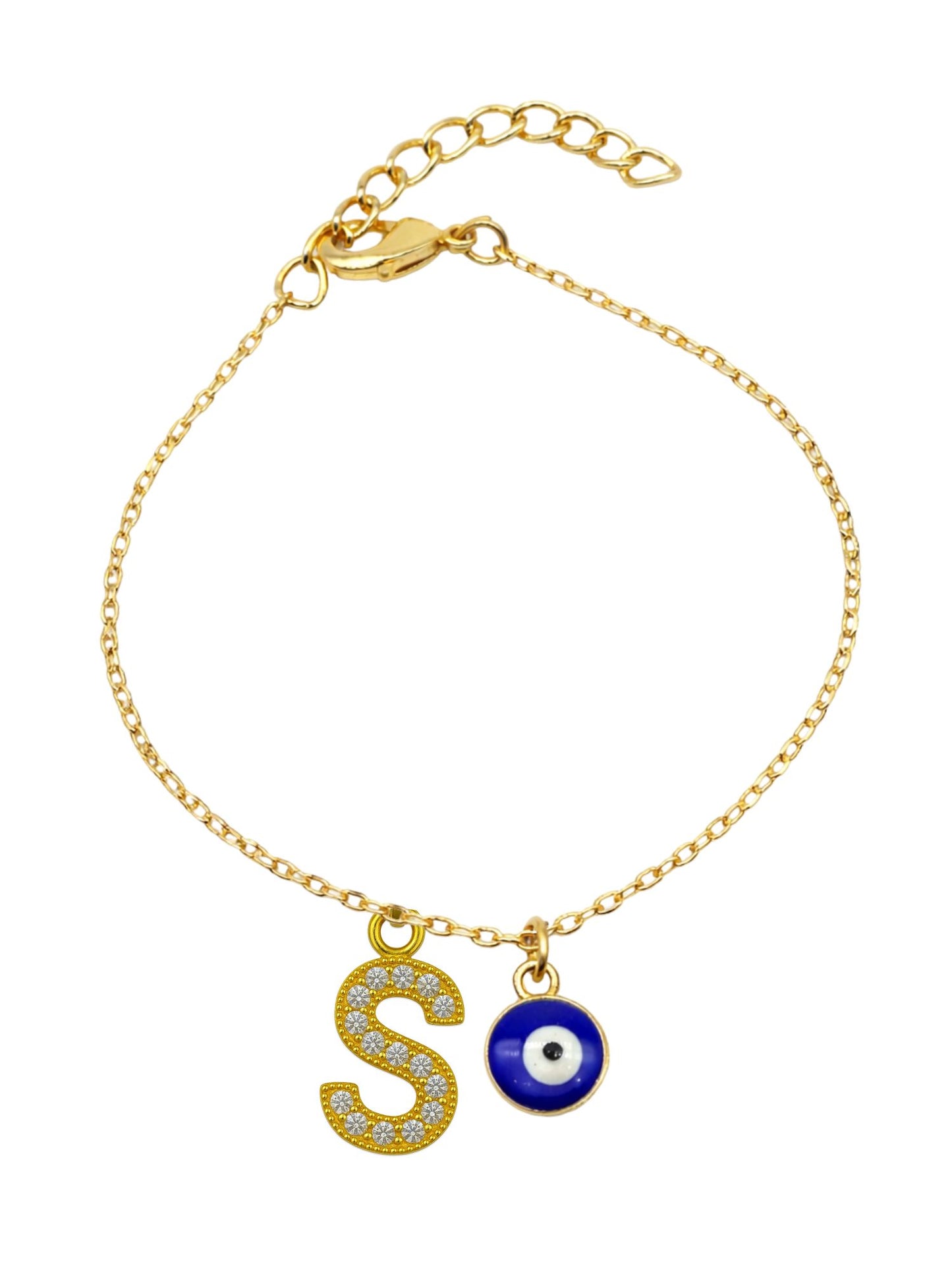 A TO Z Alphabet AD Initial Name Lumba Rakhi Bracelet For Bhaiya Bhabhi