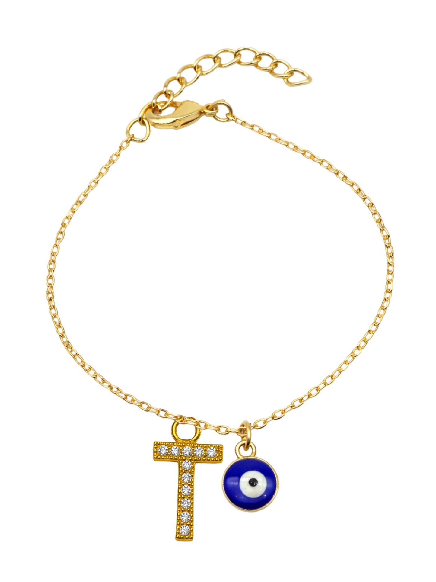 A TO Z Alphabet AD Initial Name Lumba Rakhi Bracelet For Bhaiya Bhabhi